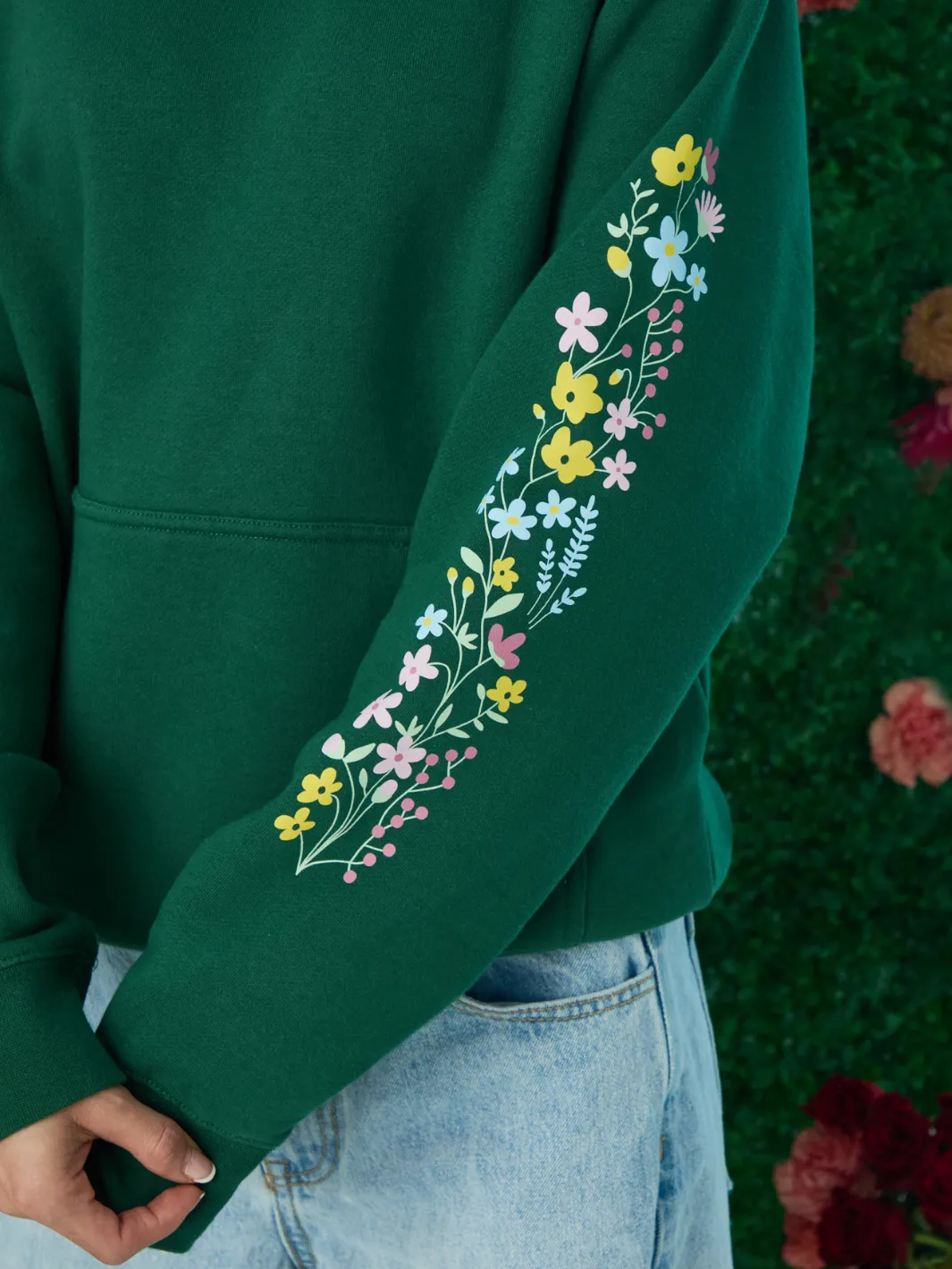 Wildflower Hoodie sold by Happiness Project product image thumbnail 2