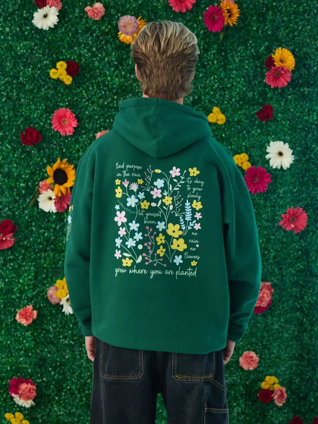 Wildflower Hoodie sold by Happiness Project product image thumbnail 3