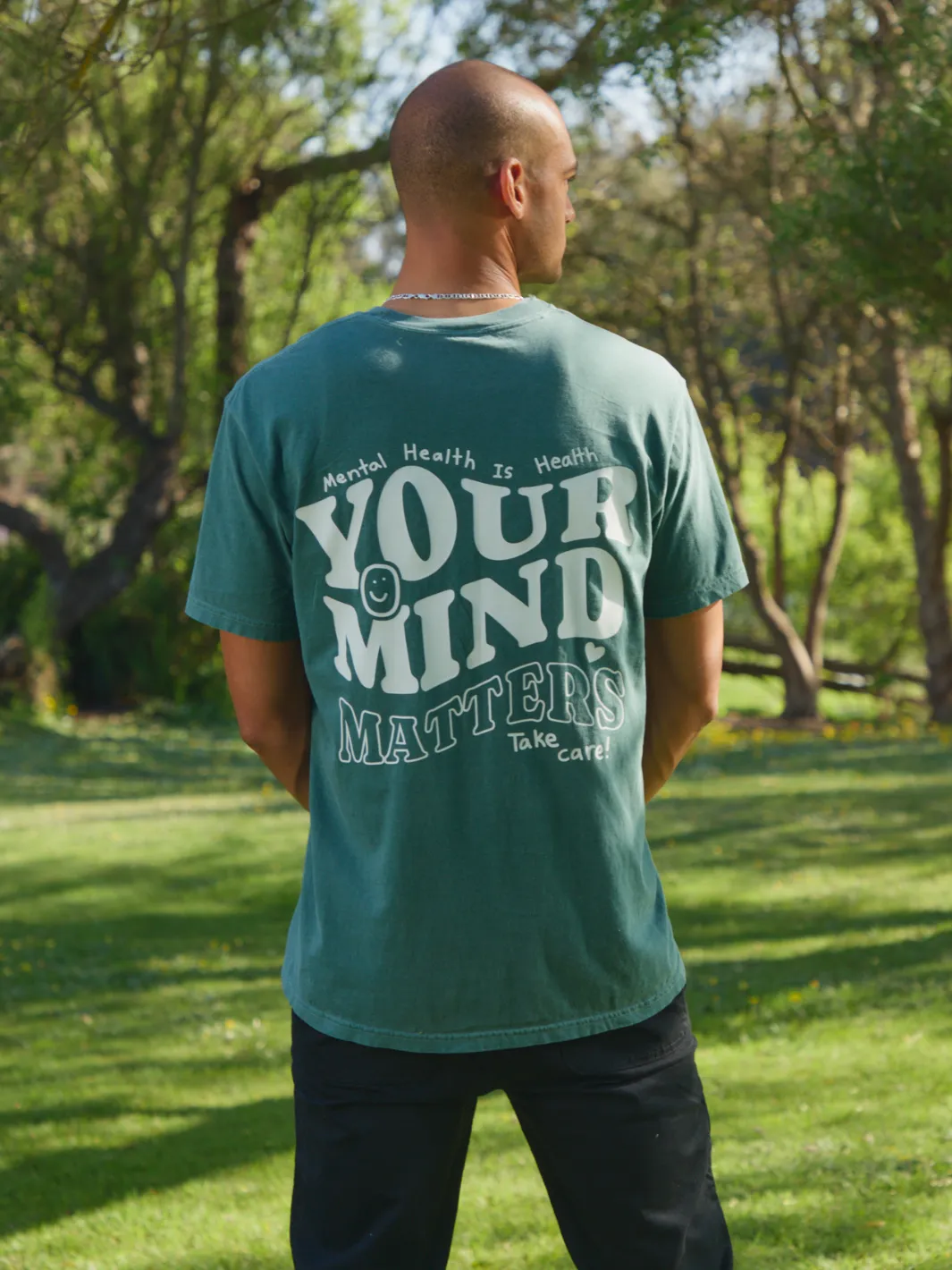 Your Mind Matters T-Shirt - Spruce Green sold by Happiness Project product image thumbnail 5