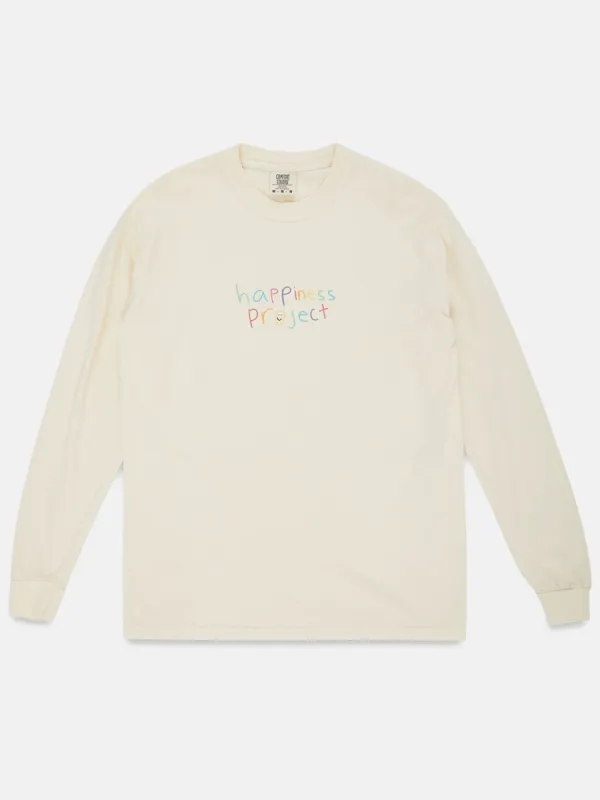 Happiness Long Sleeve - Cream sold by Happiness Project