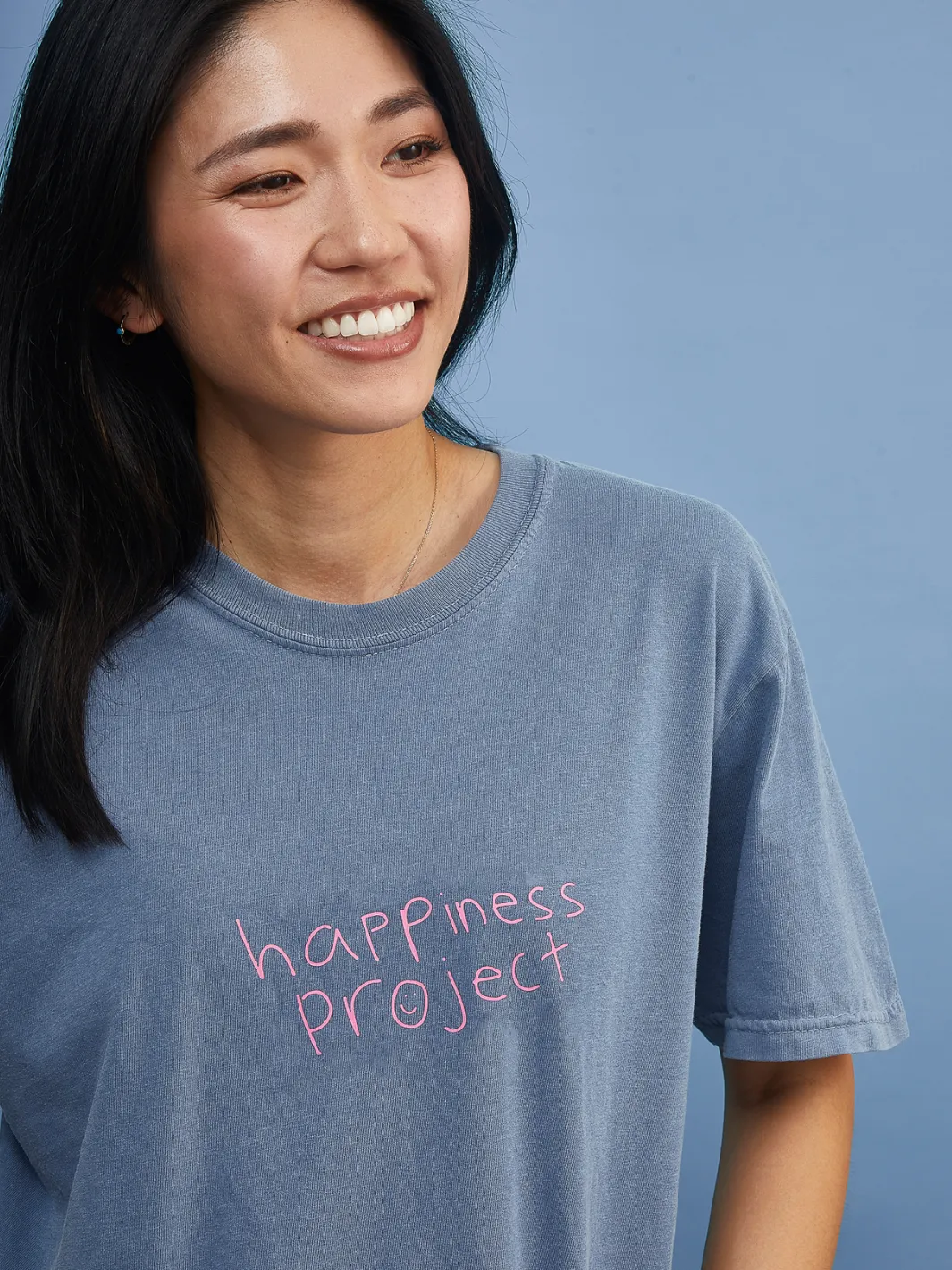 Happiness T-Shirt - Powder Blue sold by Happiness Project product image thumbnail 4