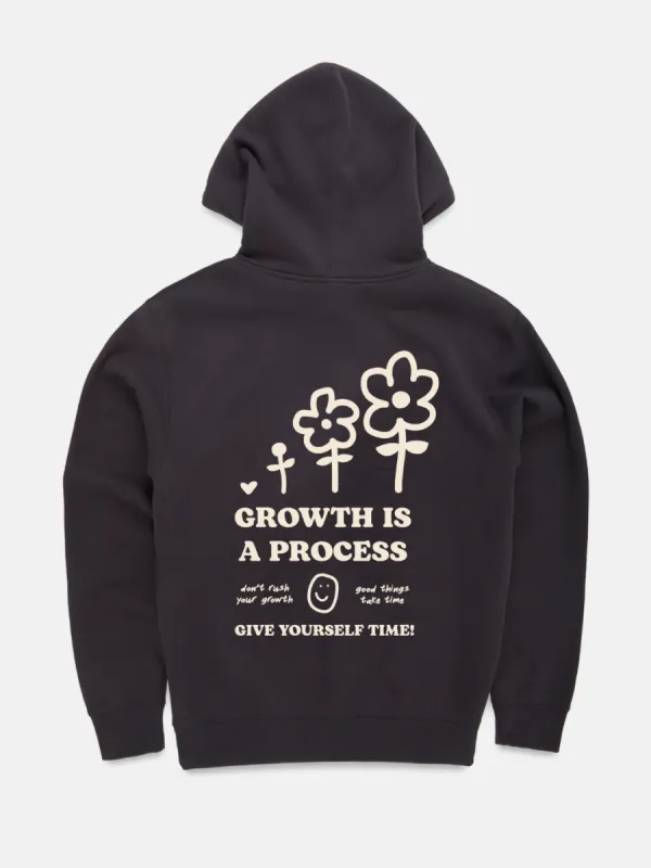 Growth Is A Process Hoodie - Pebble sold by Happiness Project