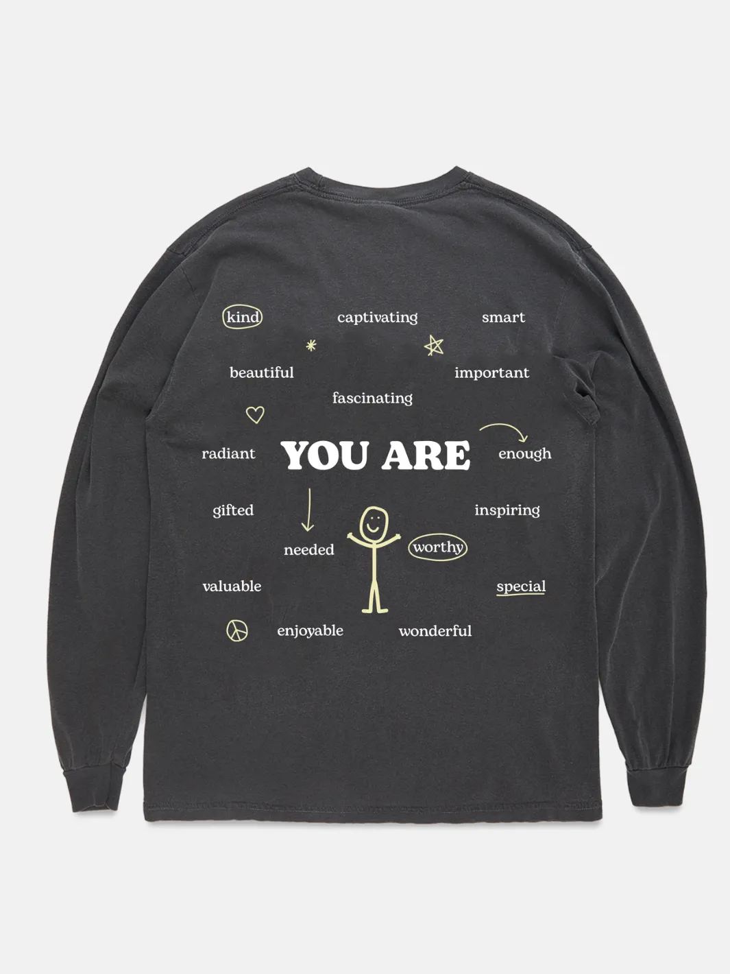 Encourage Long Sleeve - Pepper sold by Happiness Project