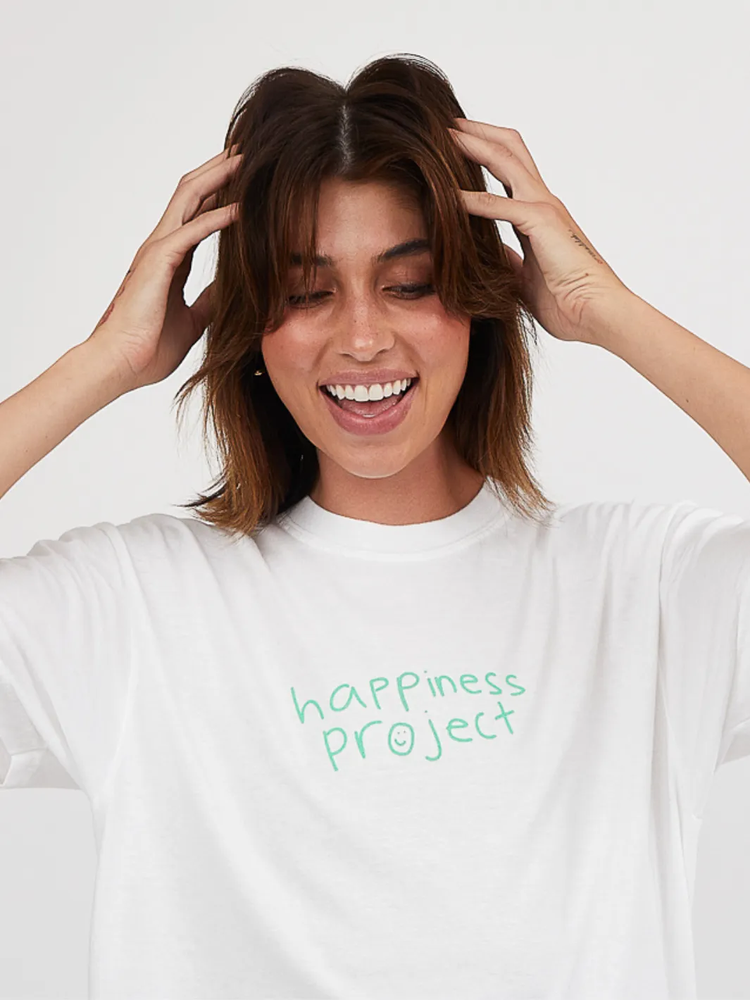 Growth Is A Process T-Shirt - White sold by Happiness Project product image thumbnail 2