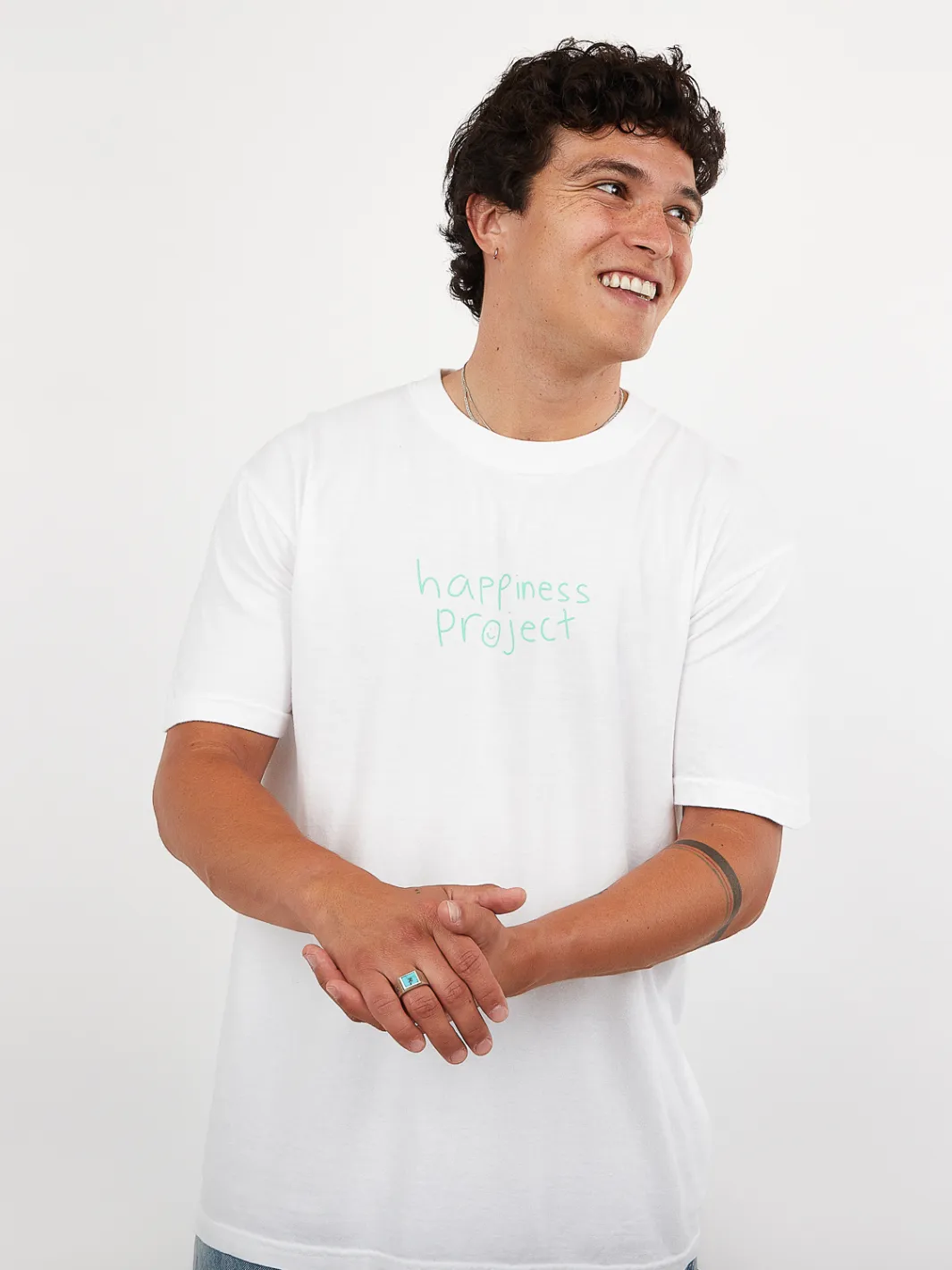 Growth Is A Process T-Shirt - White sold by Happiness Project product image thumbnail 5