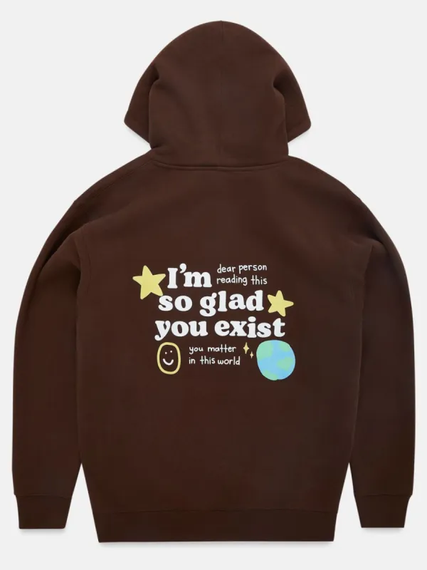 "Glad You Exist" Hoodie sold by Happiness Project