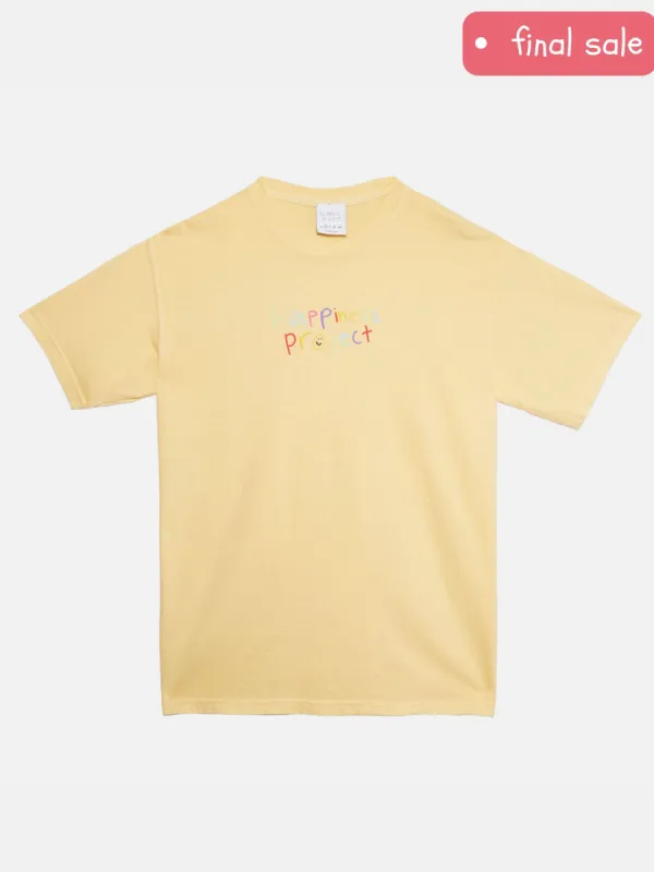 *sample* xl yellow happiness t-shirt sold by Happiness Project