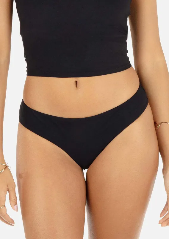 Hurley Women's Max Solid Mid Rise Cheeky Bottom sold by Prfo