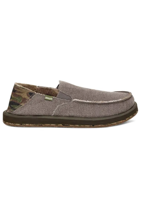 Sanuk Men's Donny Camo Chill Shoes made by Sanuk