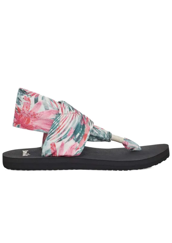 Sanuk Women's Sling ST Watercolor Palm Sandals sold by Prfo