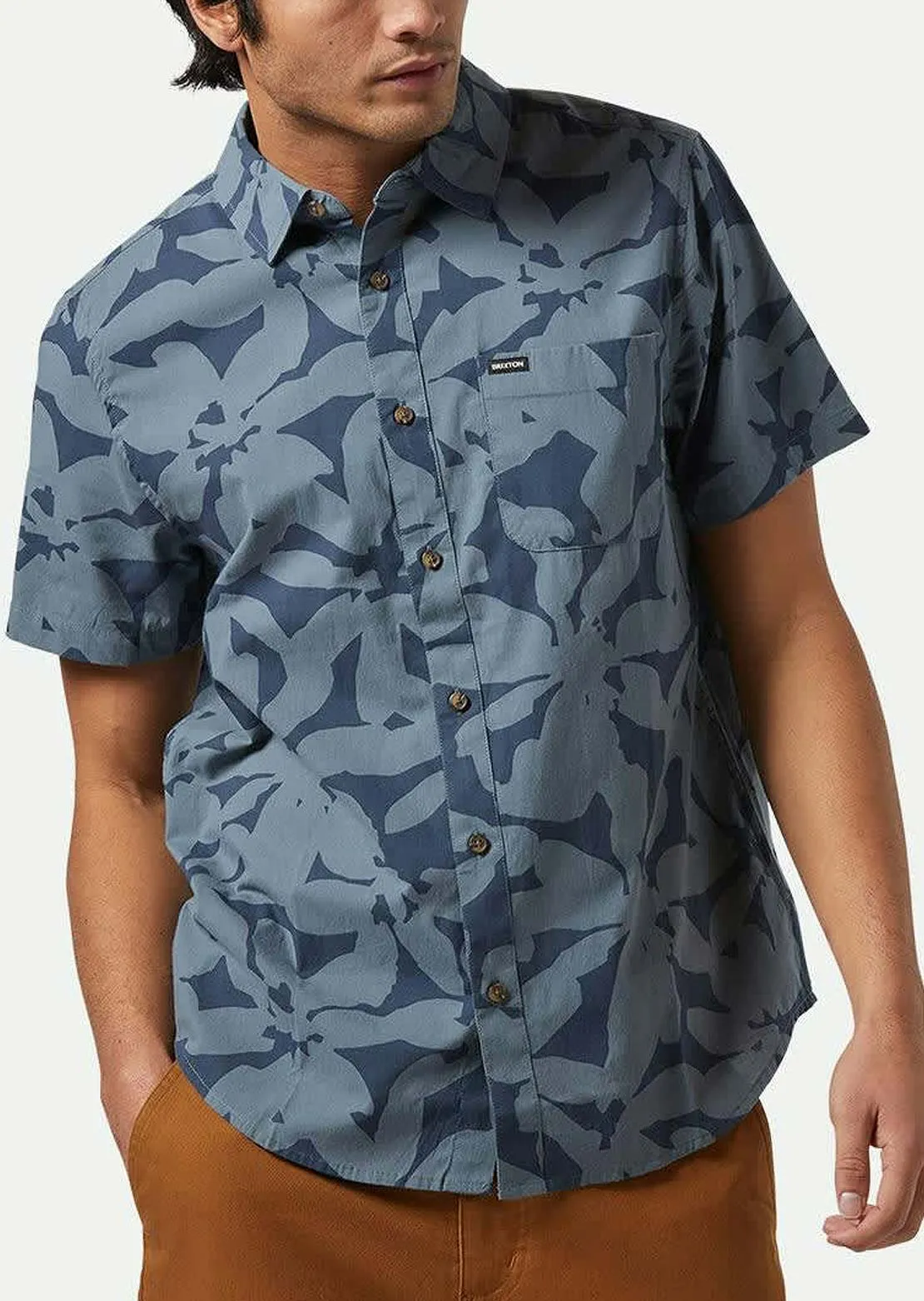 Brixton Men's Charter Print Woven Button Up Shirt sold by Prfo product image thumbnail 2