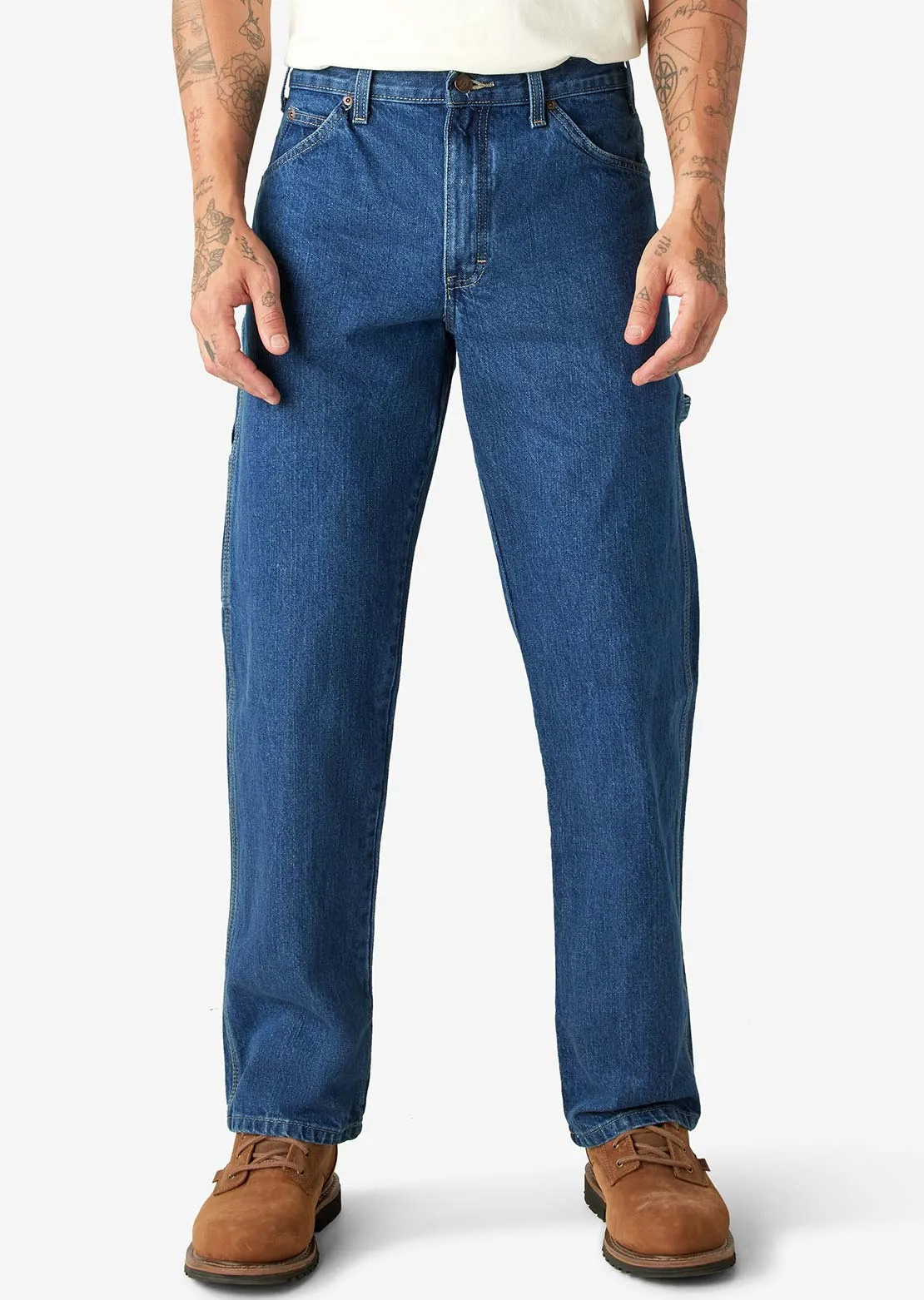Dickies Men's Relaxed Utility Denim Jeans sold by Prfo