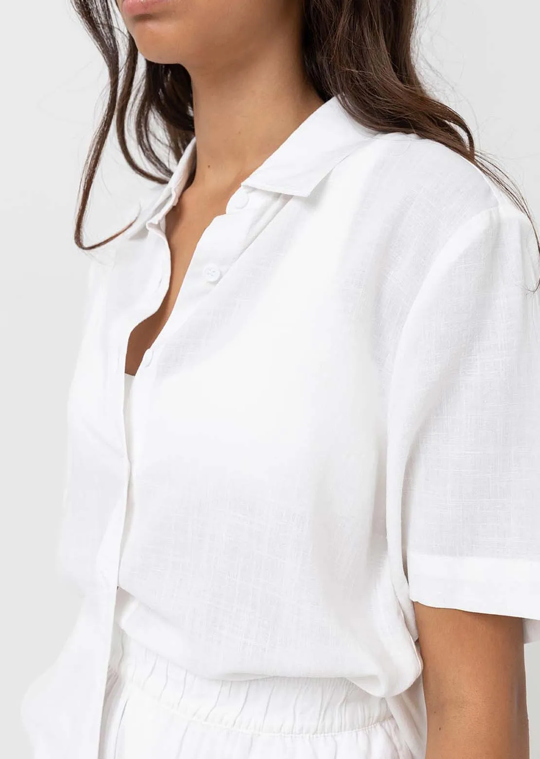 Rhythm Women's Classic Lounge Button Up Shirt sold by Prfo product image thumbnail 4