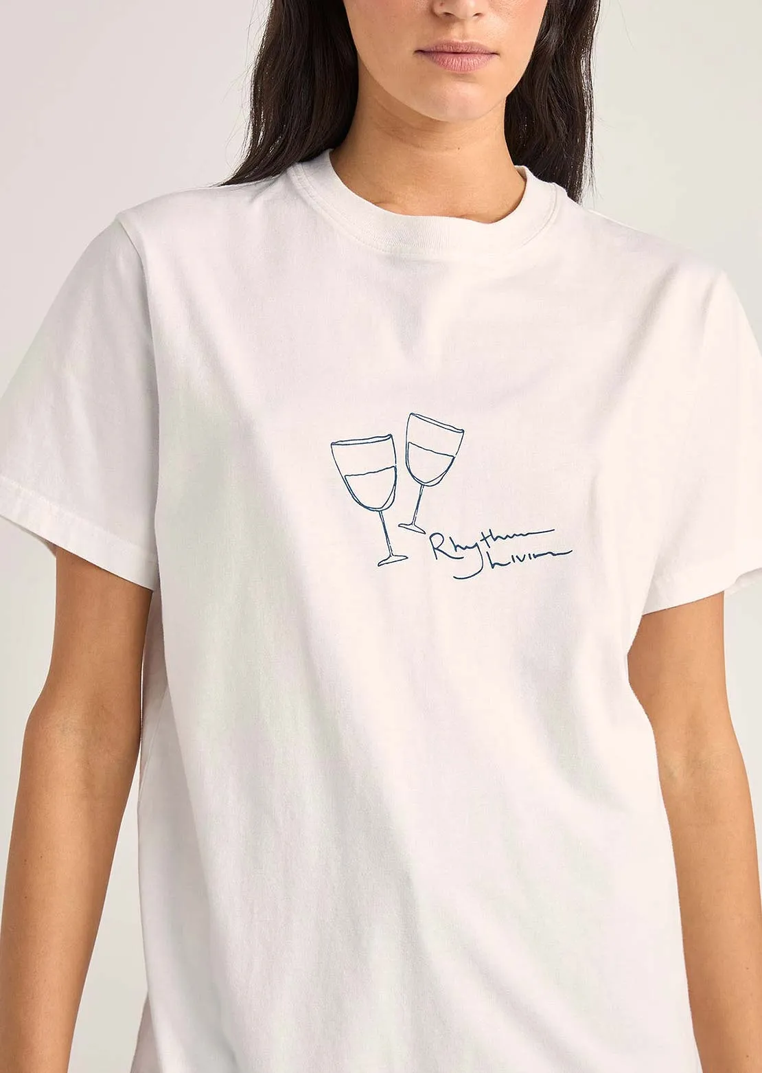 Rhythm Women's Vino Boyfriend T-shirt sold by Prfo product image thumbnail 4