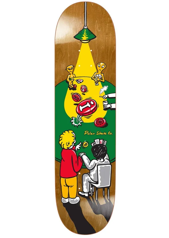 Polar Skate Co. Oskar Rozenberg | Poker Face Skateboard Deck sold by Prfo