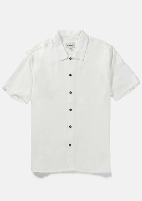 Rhythm Men's Textured Linen Button Up Shirt made by Rhythm.