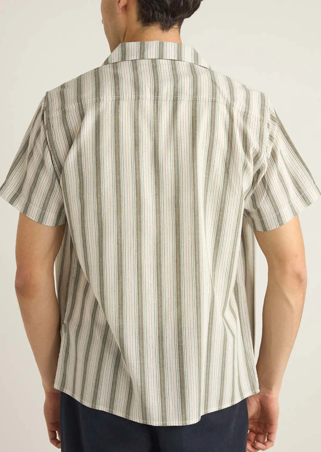 Rhythm Men's Vacation Stripe Button Up Shirt sold by Prfo product image thumbnail 3