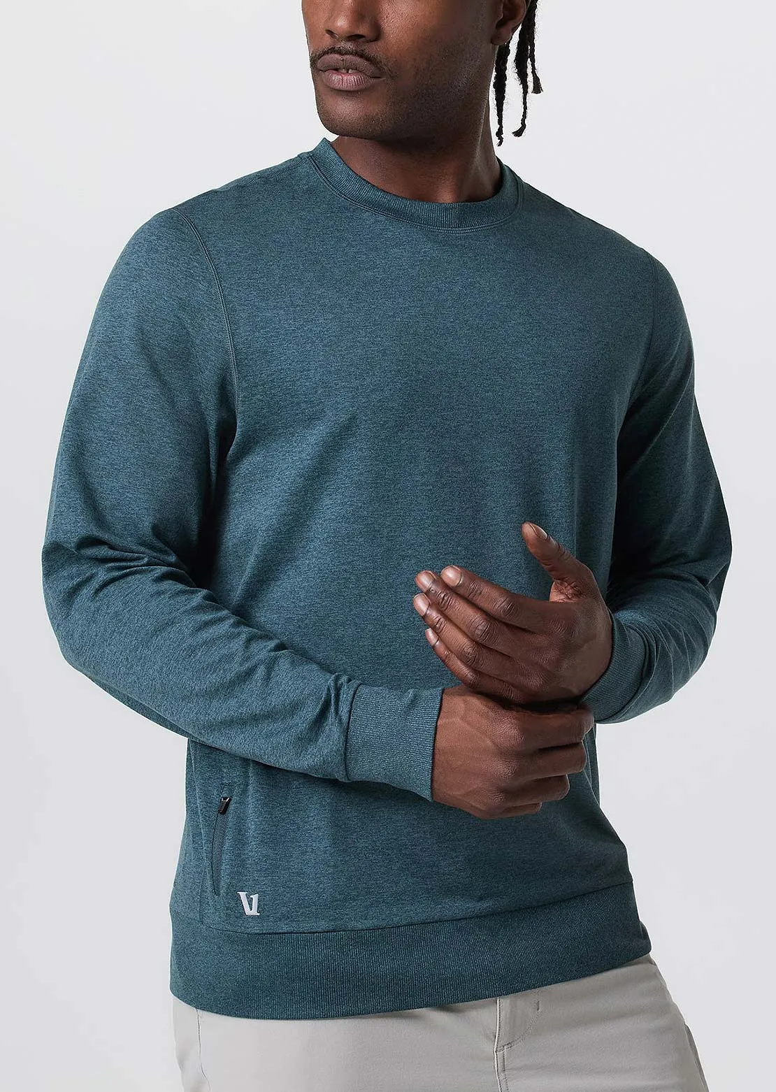 Vuori Men's Ponto Performance Crew Longsleeve sold by Prfo product image thumbnail 2