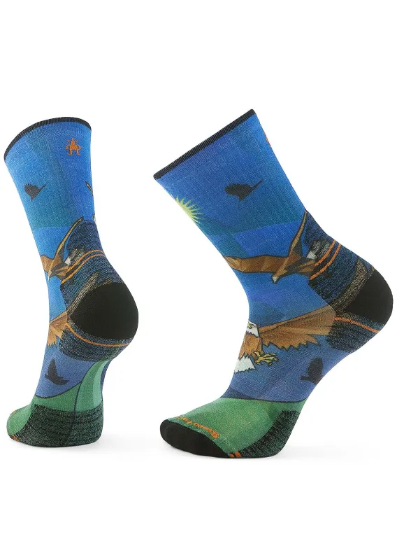 Smartwool Men's Hike Targeted Cushion Eagle Print Crew Socks sold by Prfo