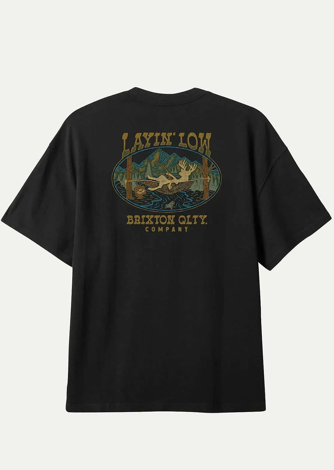 Brixton Men's Layin' Low Standard T-Shirt sold by Prfo product image thumbnail 2