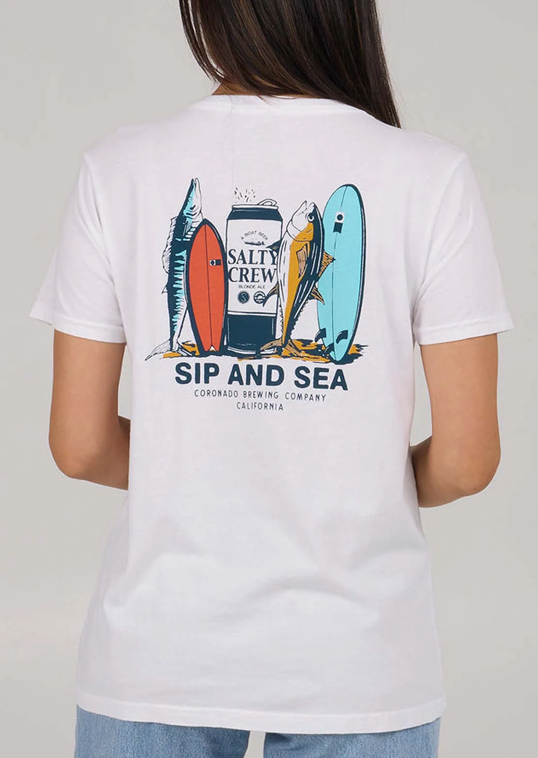 Salty Crew Women's Sip And Sea BF T-Shirt sold by Prfo product image thumbnail 2