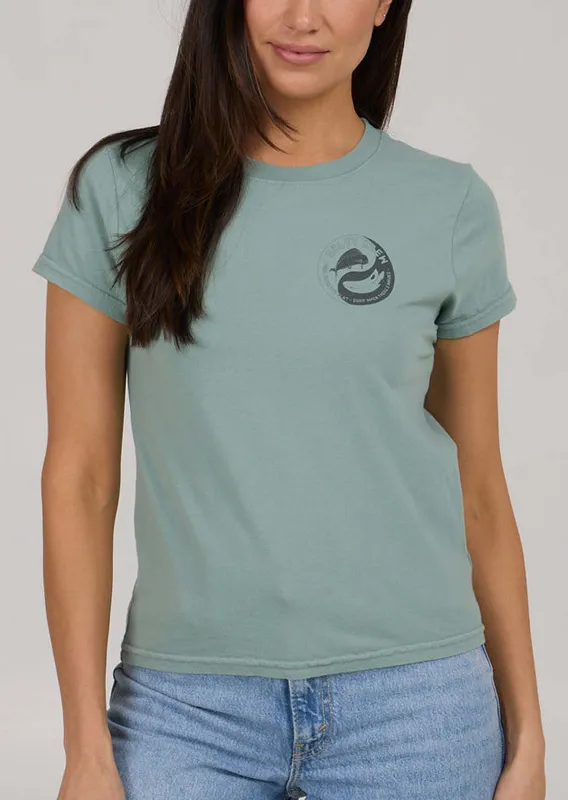 Salty Crew Women's Fishin Yang Modern T-Shirt made by Prfo