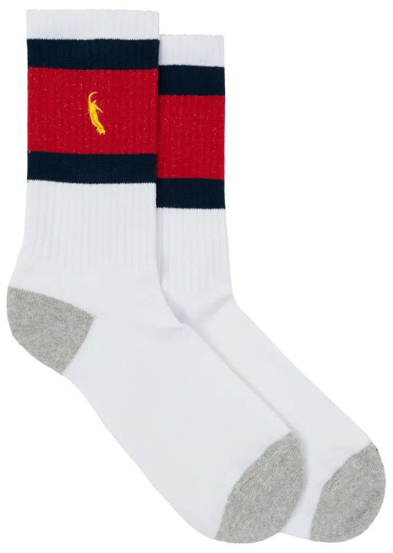 Magenta Skateboards Men's Pws Stripe Socks sold by Prfo