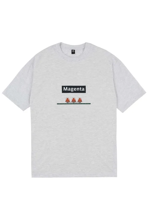Magenta Skateboards Men's Station T-shirt sold by Prfo