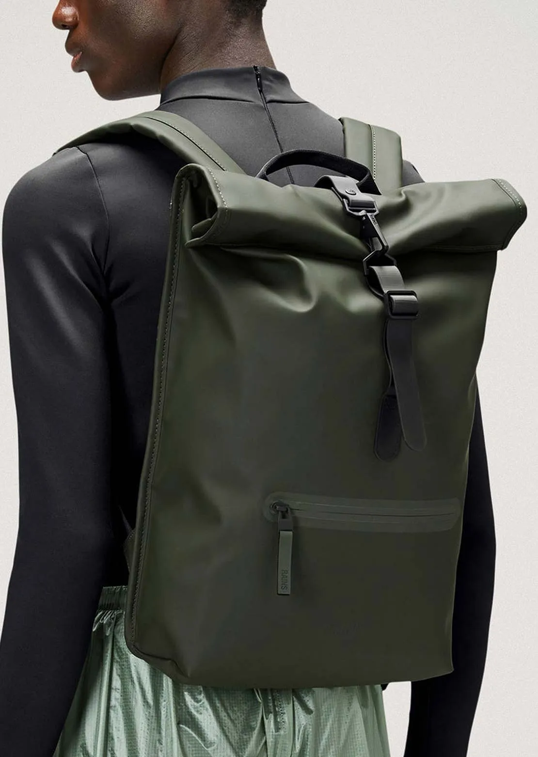 RAINS Unisex Rolltop Rucksack Backpack sold by Prfo product image thumbnail 3