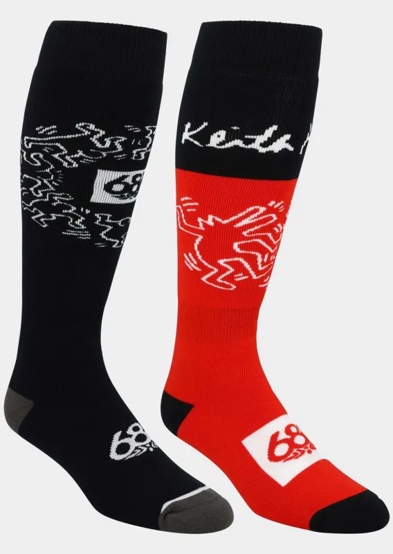 686 Men's Keith Haring Socks - 2 Pack sold by Prfo