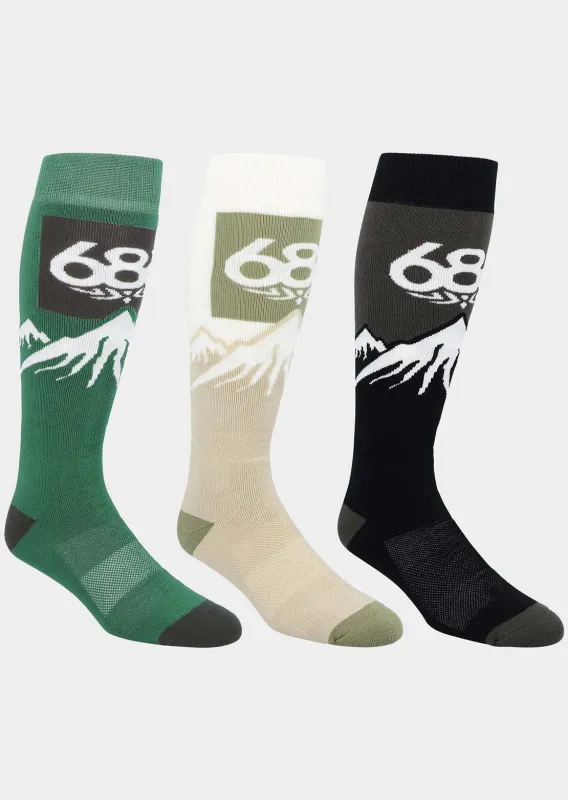 686 Men's Snow Caps Socks - 3 Pack sold by Prfo