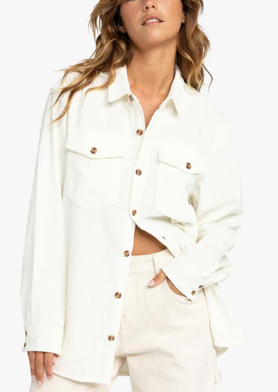 Roxy Women's Let It Go Cord Button Up Shirt sold by Prfo