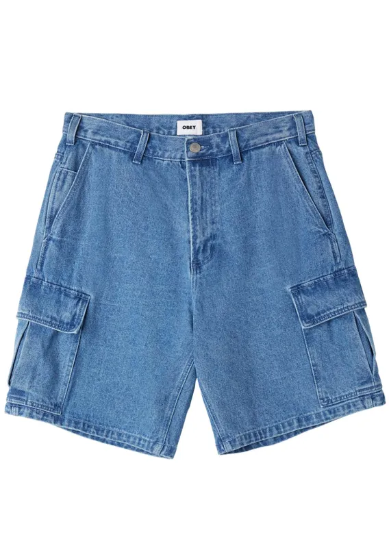 Obey Men's Bigwig Baggy Denim Cargo Shorts sold by Prfo