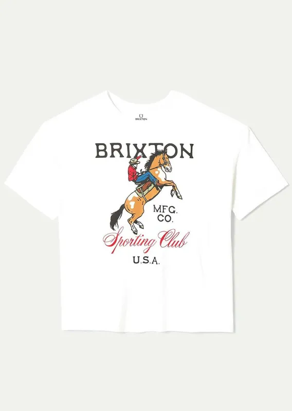 Brixton Women's Sporting Club Oversized BF T-Shirt sold by Prfo