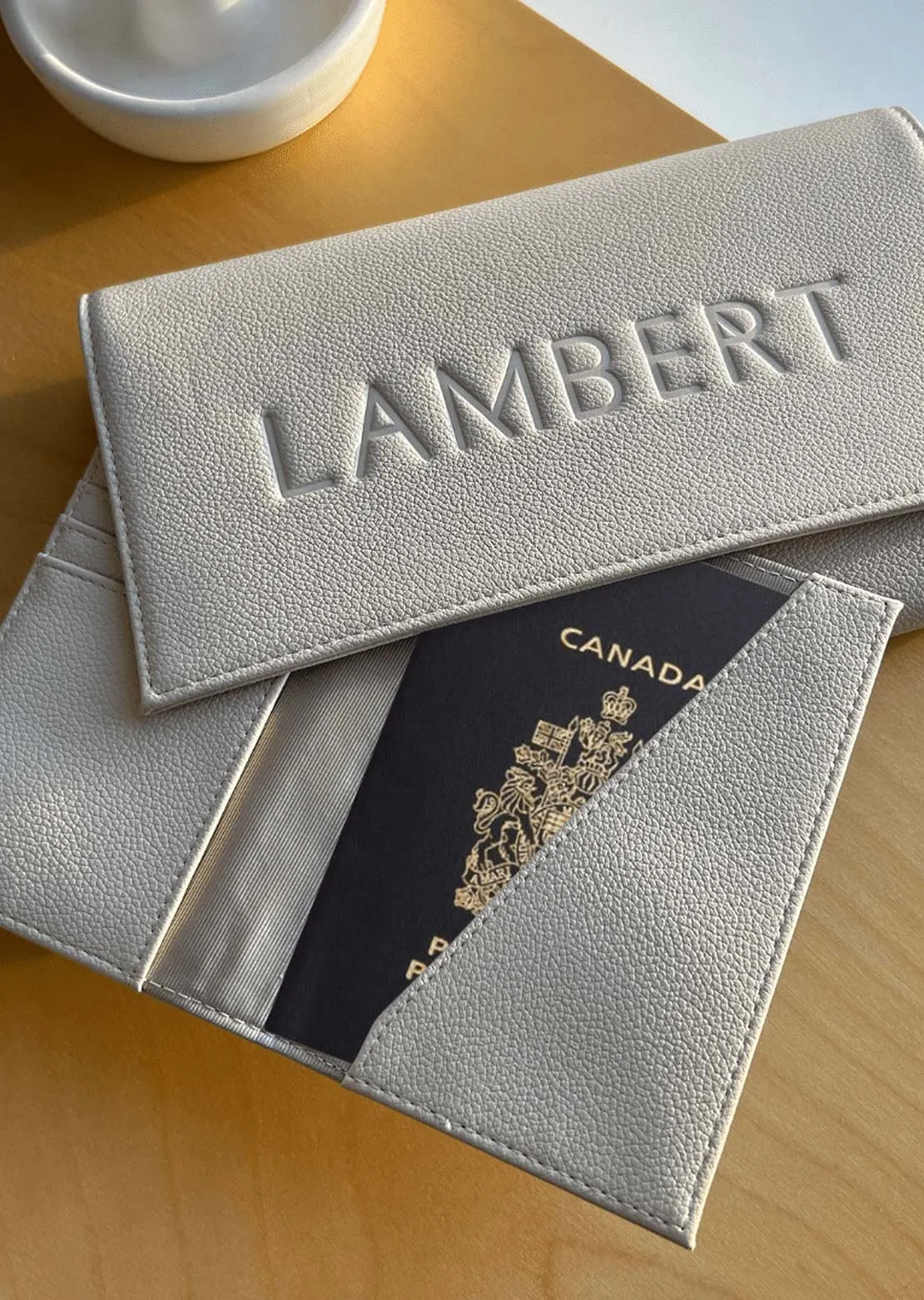 Lambert Women's Atlas Vegan Leather Passport Holder sold by Prfo product image thumbnail 5