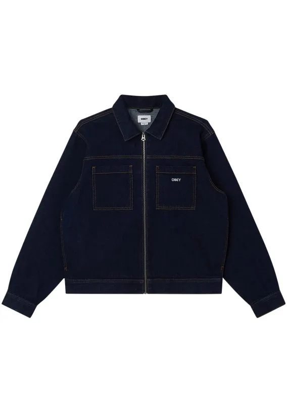 Obey Men's Icon Hardwork Zip Up Jacket sold by Prfo