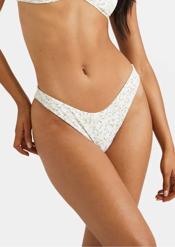 RVCA Women's Ditsy Rib Medium French Bikini Bottom sold by Prfo