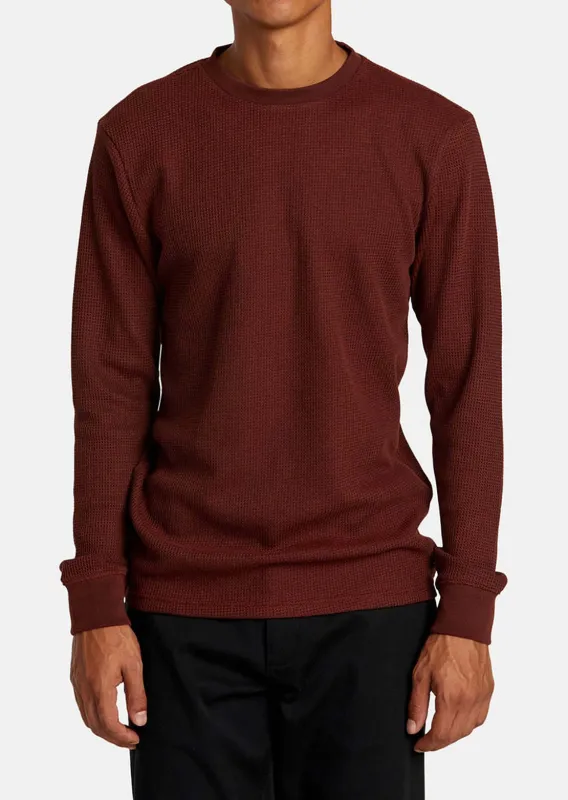 RVCA Men's Dayshift Thermal Ls Long Sleeve made by RVCA