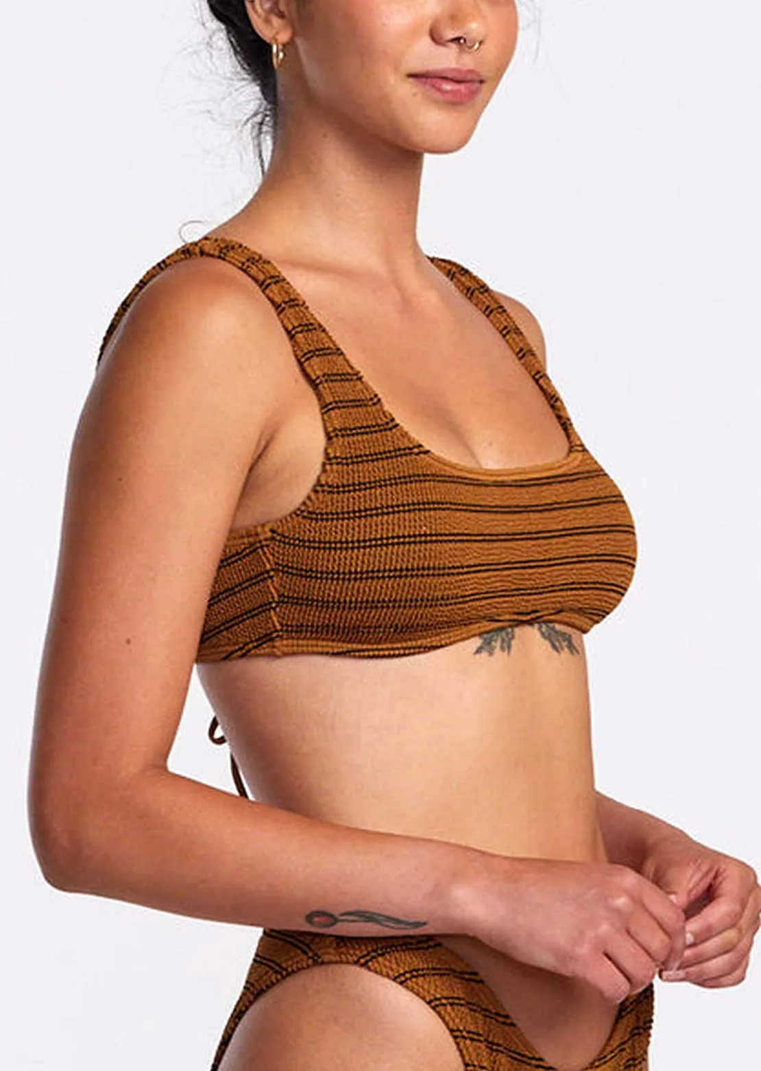 RVCA Women's Grooves Stripe Bralette sold by Prfo product image thumbnail 2