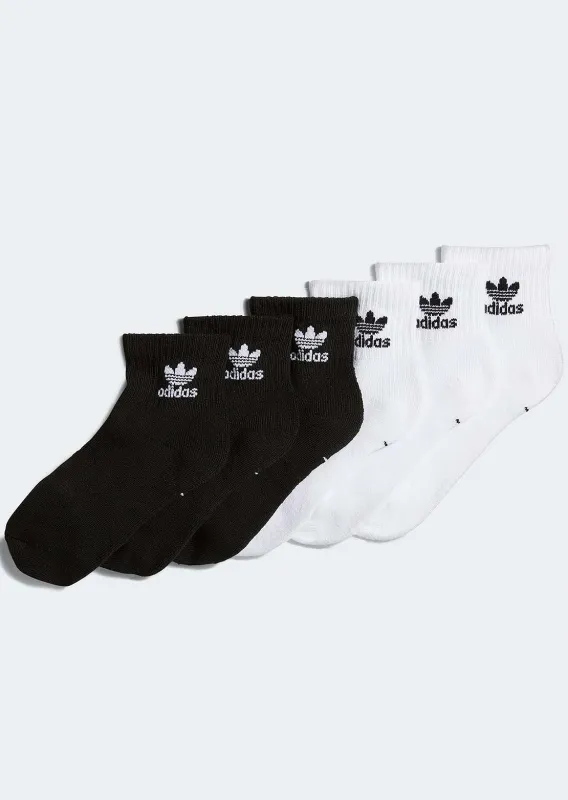 Adidas Junior Original Quarter Socks - 6 Pack sold by Prfo