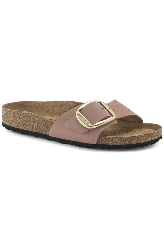 Birkenstock Women's Madrid Big Buckle Narrow Nubuck Sandals sold by Prfo