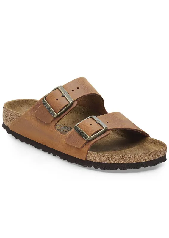 Birkenstock Women's Arizona Oiled Leather Regular Sandals sold by Prfo