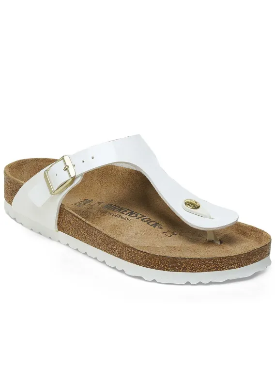 Birkenstock Women's Gizeh Patent Birko-Flor Regular Sandals sold by Prfo