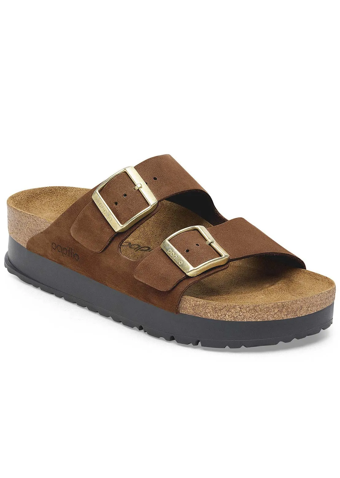 Birkenstock Women's Arizona Platform Nubuck Narrow Sandals sold by Prfo