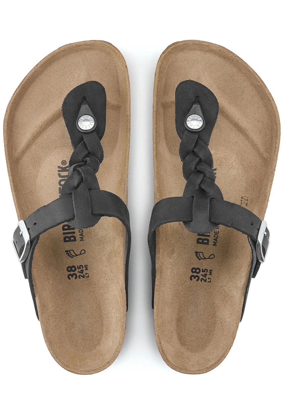 Birkenstock Women's Gizeh Braid Oiled Leather Regular Sandals sold by Prfo product image thumbnail 4