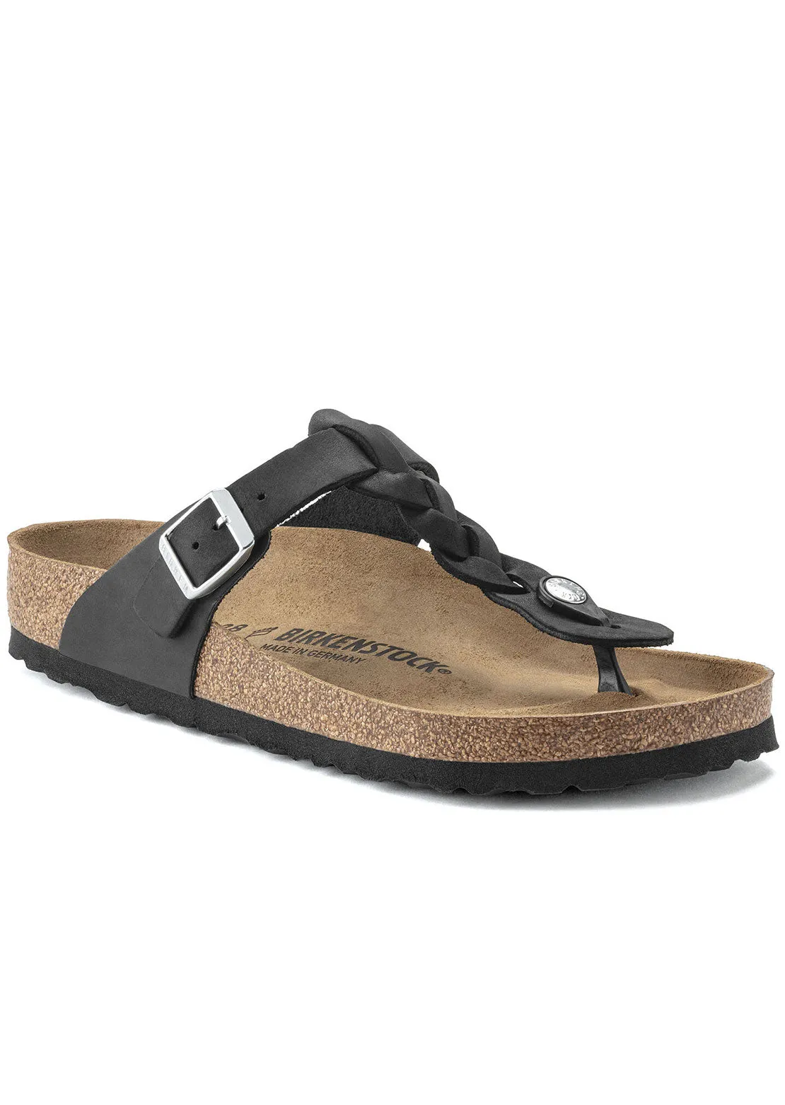 Birkenstock Women's Gizeh Braid Oiled Leather Regular Sandals sold by Prfo