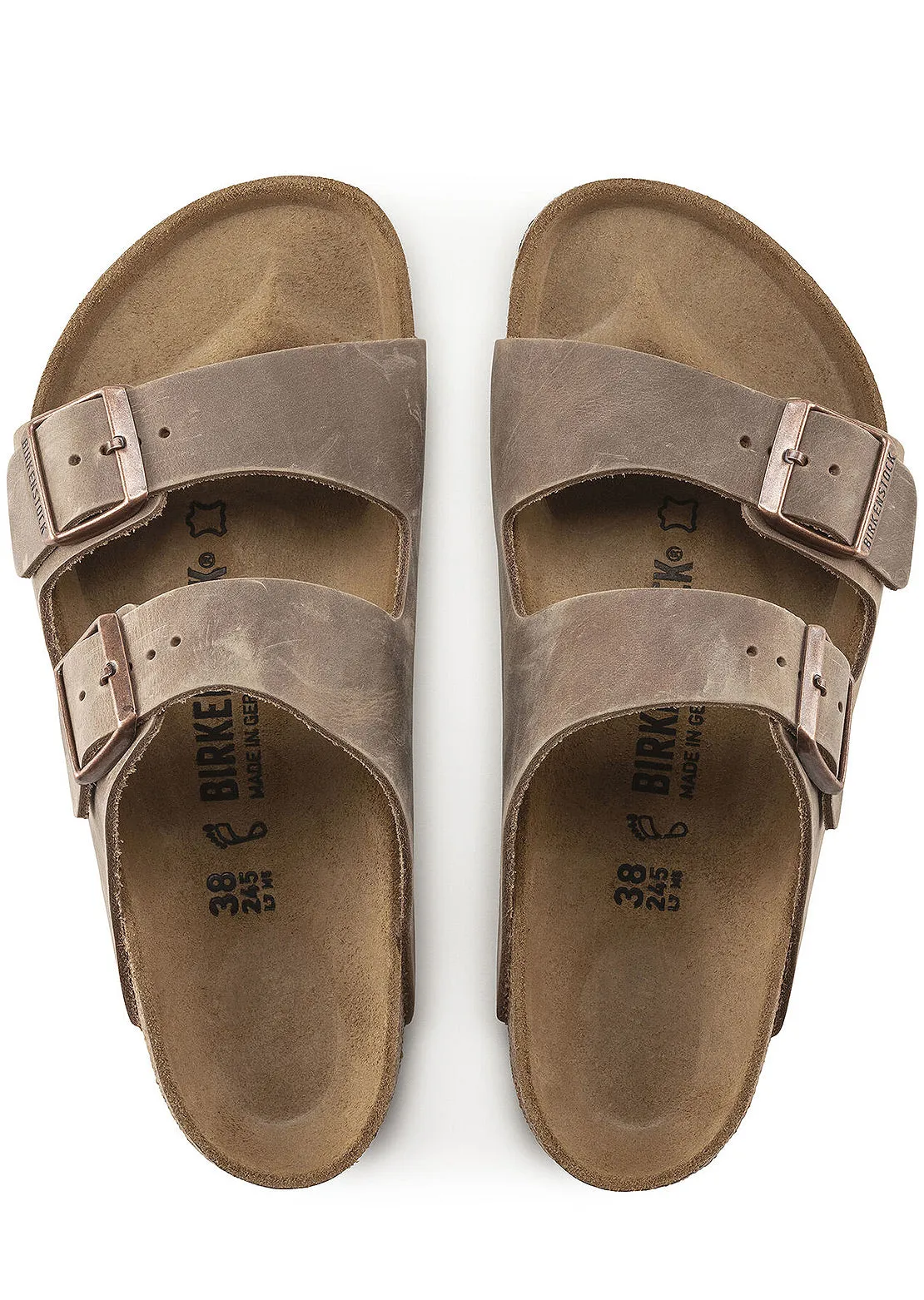 Birkenstock Unisex Arizona Oiled Leather Regular Sandals sold by Prfo product image thumbnail 4