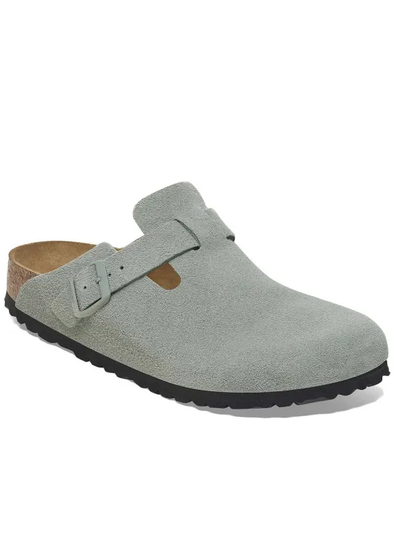 Birkenstock Women's Boston Suede Narrow Soft Footbed Sandals sold by Prfo