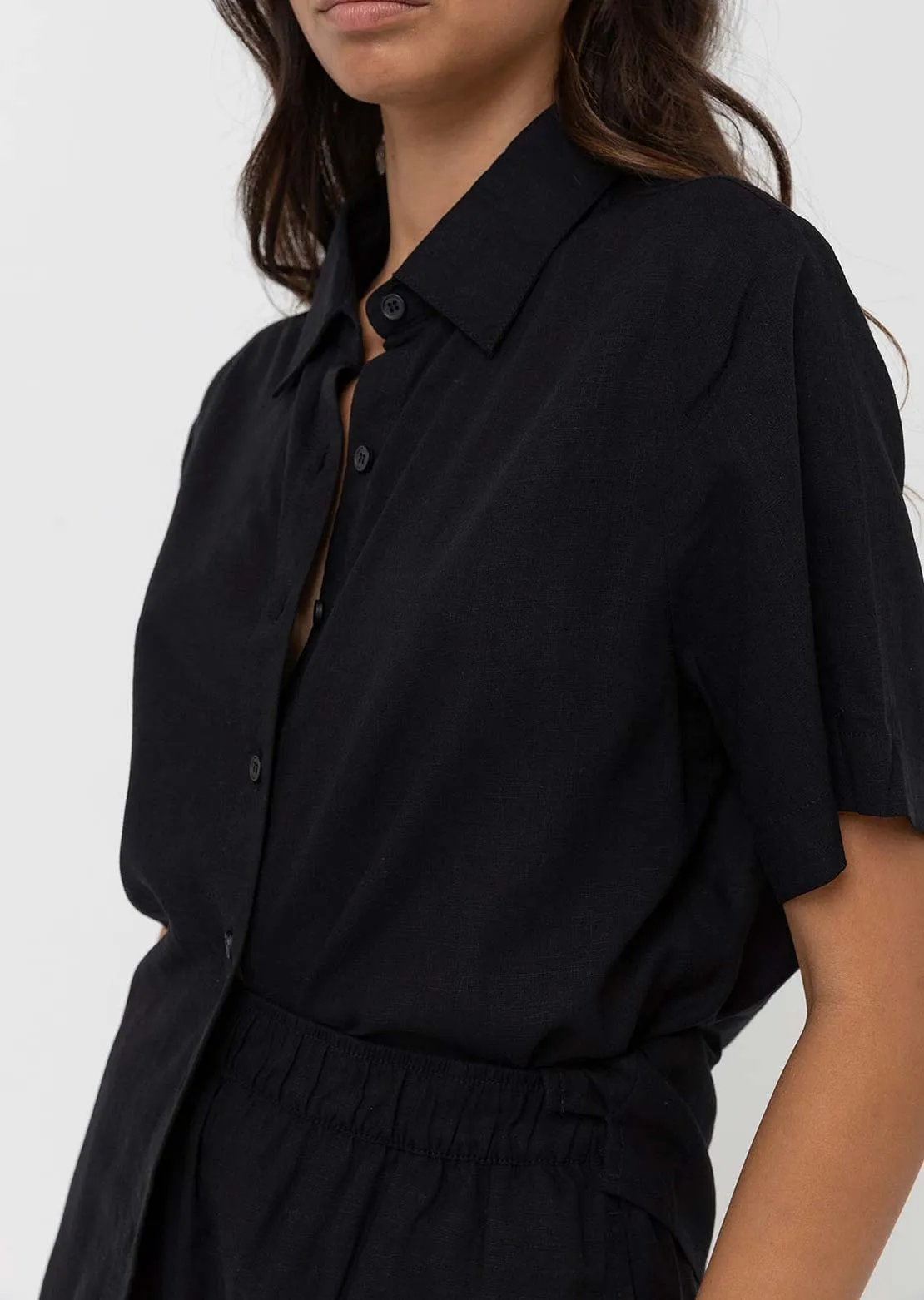 Rhythm Women's Classic Lounge Button Up Shirt sold by Prfo product image thumbnail 4