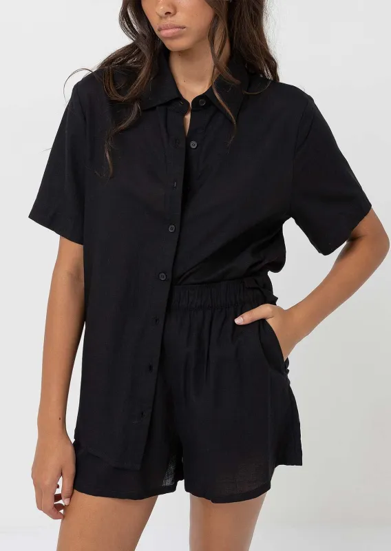 Rhythm Women's Classic Lounge Button Up Shirt sold by Prfo